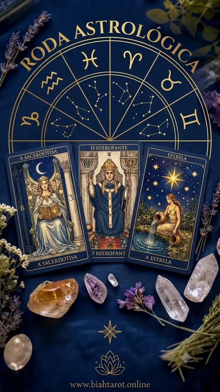 Roda Astrológica de Retorno Solar com Tarot